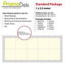 PromoDek® Package 2,5x1 Meter [8.2x3.3 Feet]