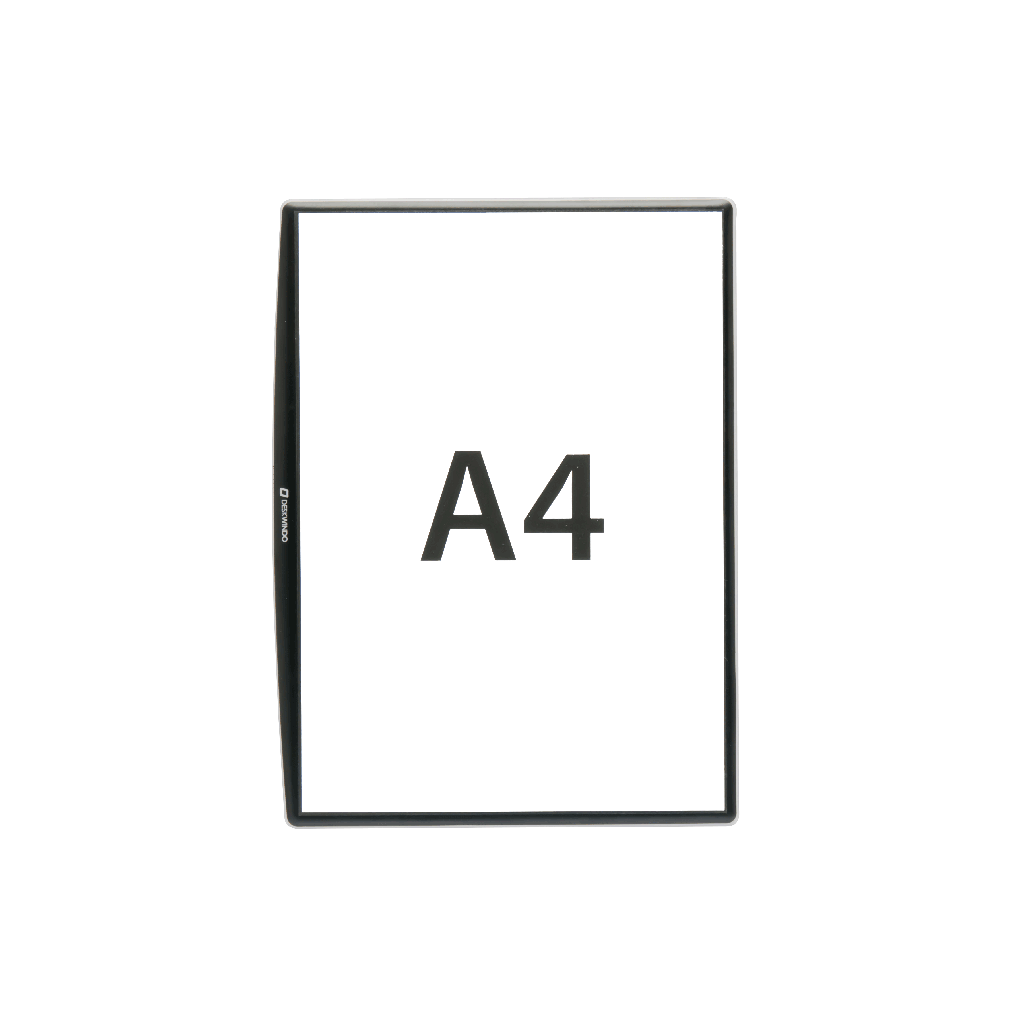 DeskWindo® A4 5 standard black - Size Portrait