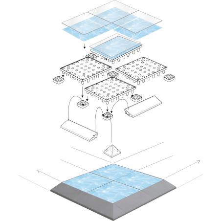 PromoDek® Package 2,5x1 Meter [8.2x3.3 Feet]