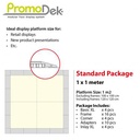 PromoDek® Package 1x1 Meter [3.3x3.3 Feet]