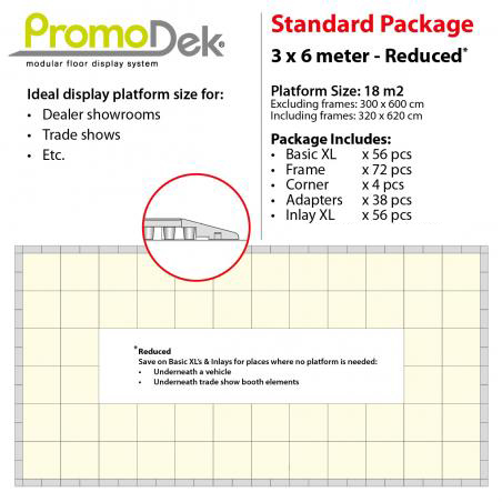 PromoDek® Package 3x6 Meter [9.8x19.7 Feet] - Reduced